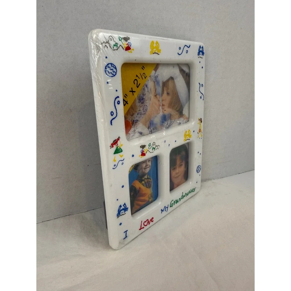 Encore Sales I Love My Grandmother Multi Photo Frame ES-81772 White Ceramic‎